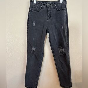 Wild Fable dark wash high rise ripped mom jeans Size: 8
